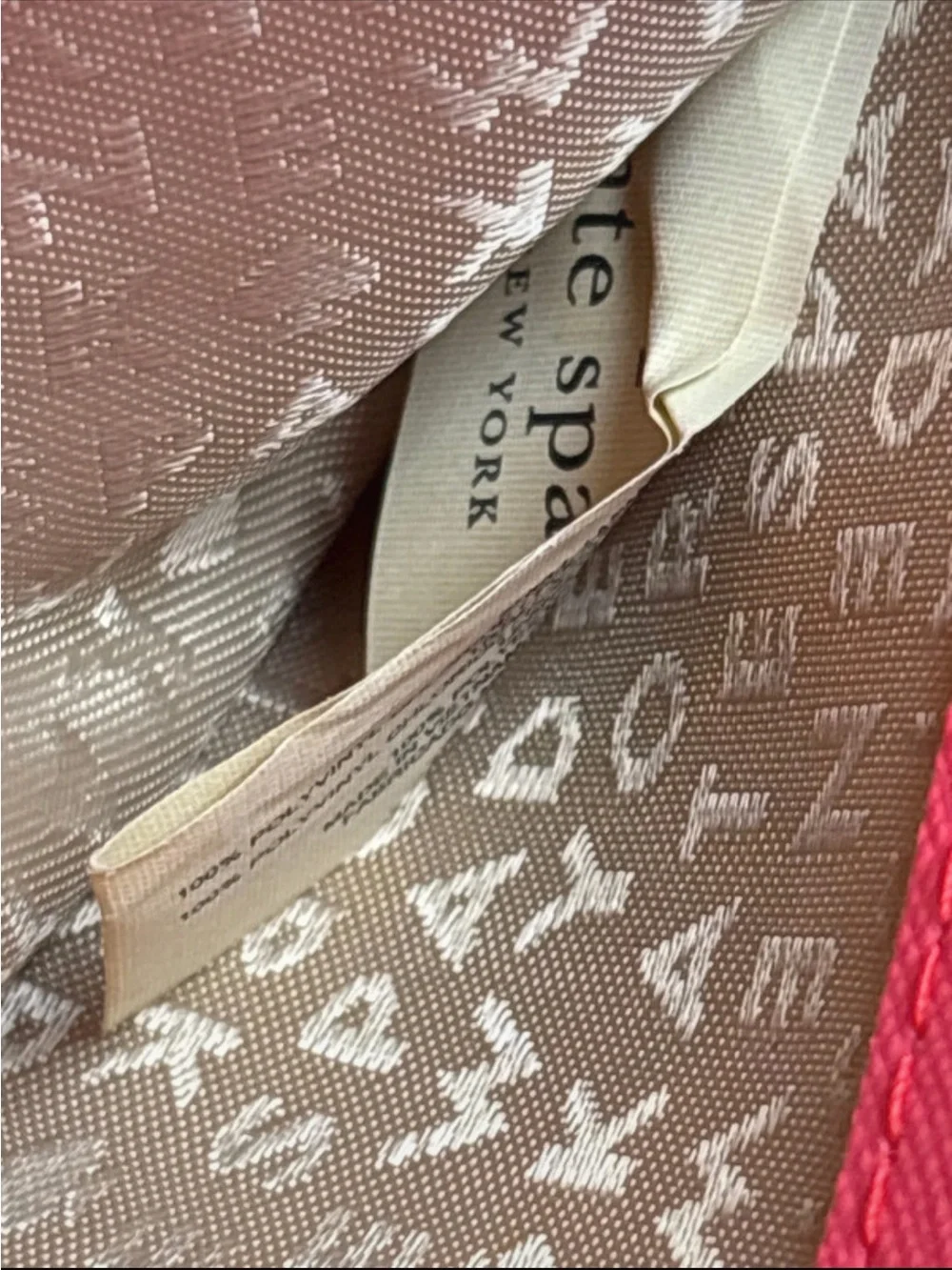 Kate Spade Perri Lane Coral Leather Tote & Wallet